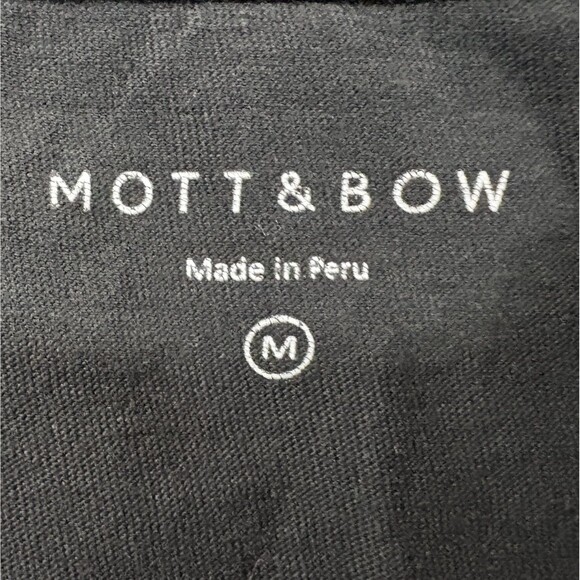 Mott & Bow Mens Black Short Sleeve Classic Crew Driggs Tee Cotton T-shirt Sz M - Picture 5 of 9